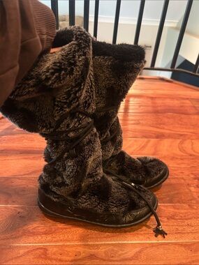 Vintage Fuel Y2K Tall Wrap Winter Fur Boot Women’s Size 7